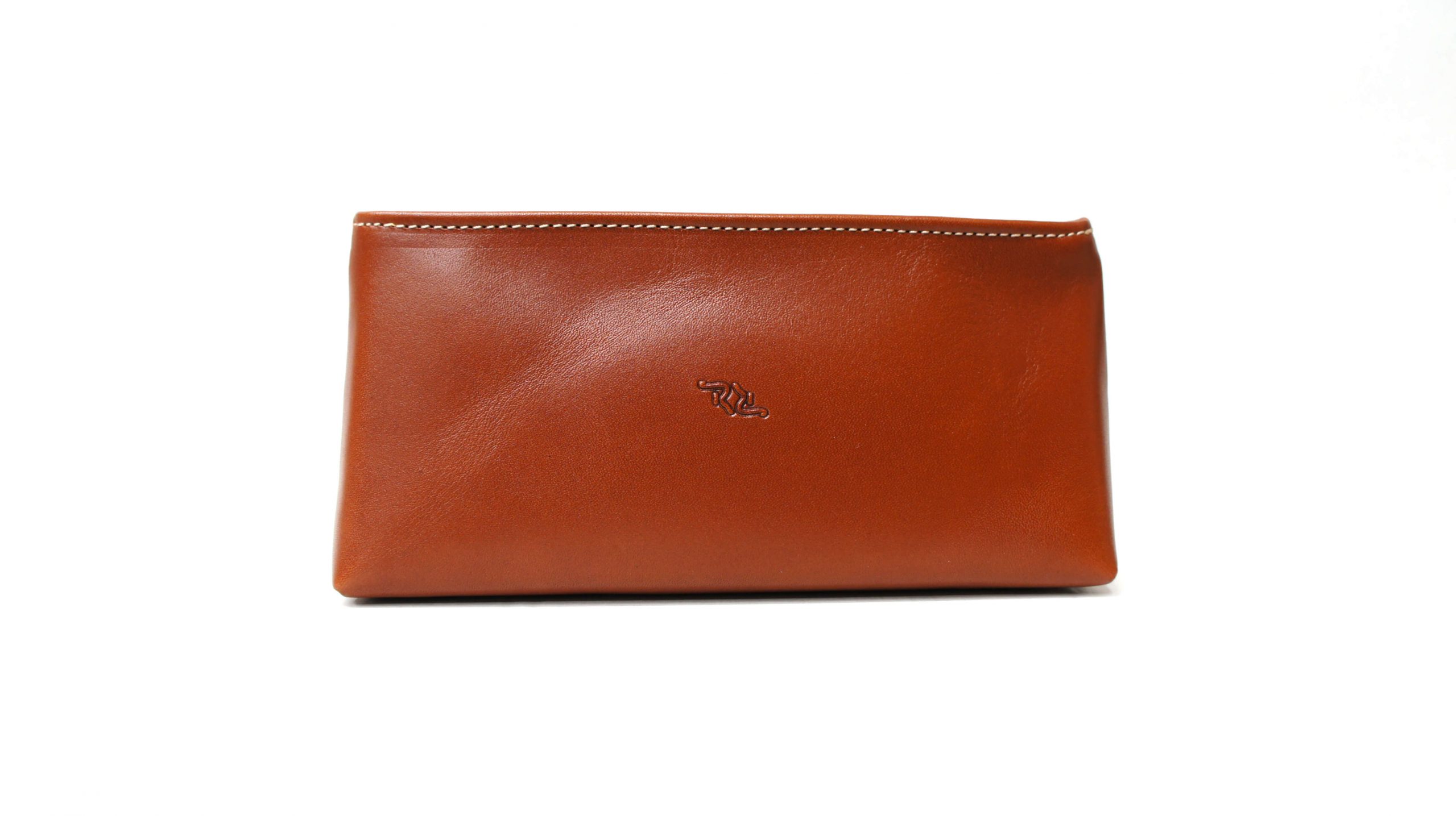 Bolso o Neceser 284 con cierre de cremallera de piel Habana (1)