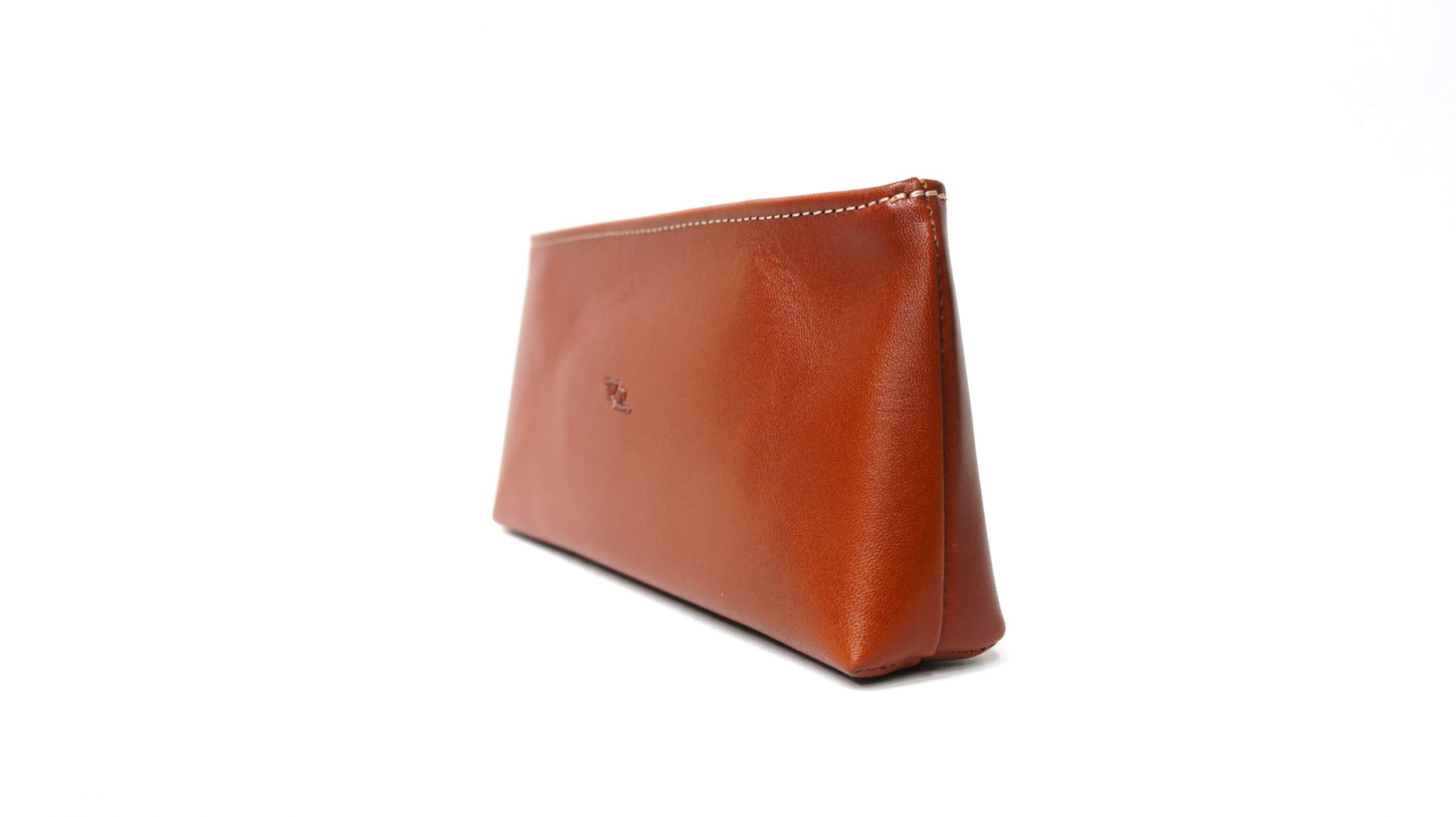 Bolso o Neceser 284 con cierre de cremallera de piel Habana (2)